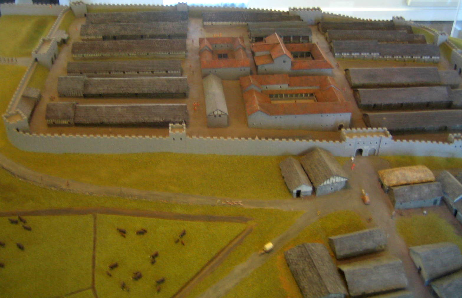 Fort model in the museum