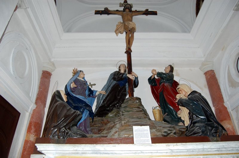 Calvary from the lower chapel